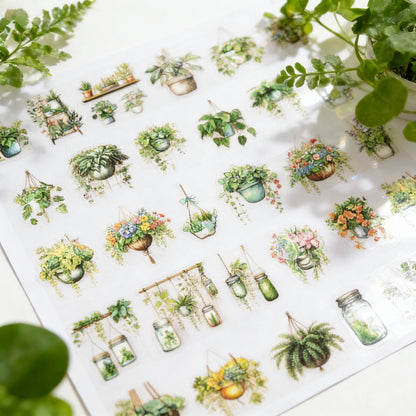 6-Pack Set | Clear Decorative Tape - The Hanging Greens Collection | Pre-Die-Cut