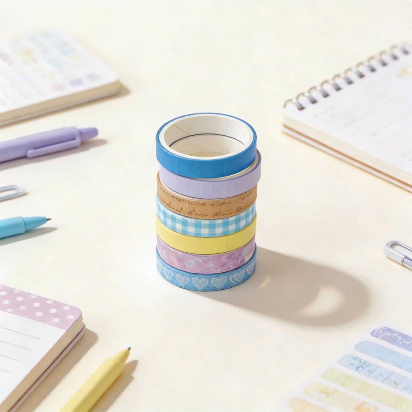 20-Pack Thin Washi Tape VALUE SET | Slim Palette Collection