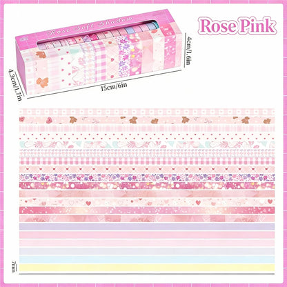 20-Pack Thin Washi Tape VALUE SET | Slim Palette Collection