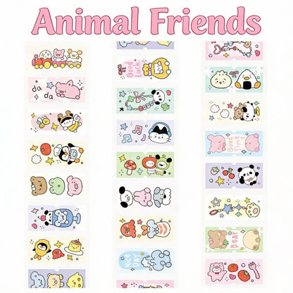 Glittering Pre-Die-Cut Masking Tape - Tag Diary Collection