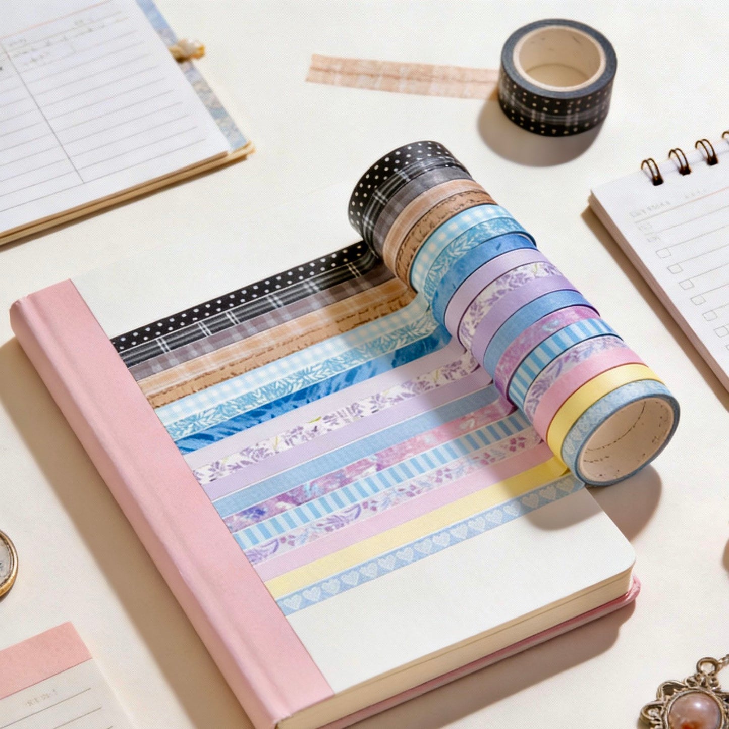 20-Pack Thin Washi Tape VALUE SET | Slim Palette Collection