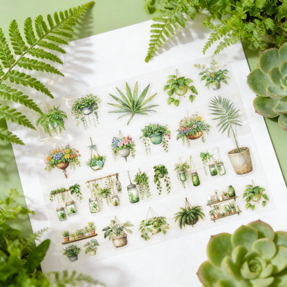 6-Pack Set | Clear Decorative Tape - The Hanging Greens Collection | Pre-Die-Cut