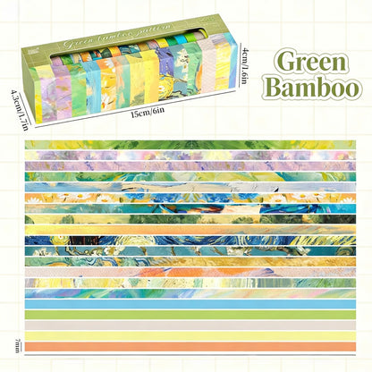 20-Pack Thin Washi Tape VALUE SET | Slim Palette Collection