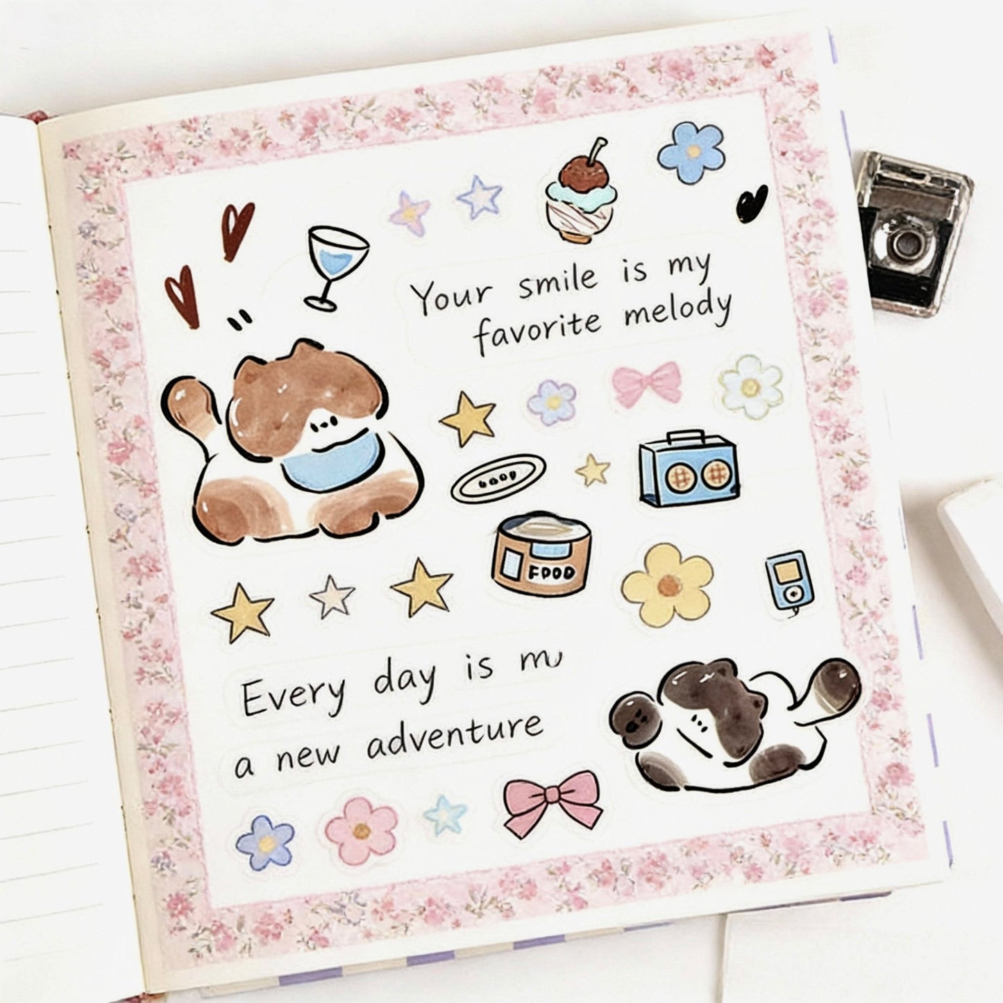 6-Pack Wide Washi Set | The Chubby Kitties | Extra Wide Pre-Die-Cut