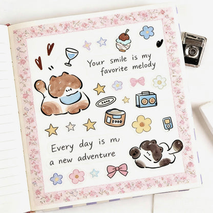 6-Pack Wide Washi Set | The Chubby Kitties | Extra Wide Pre-Die-Cut
