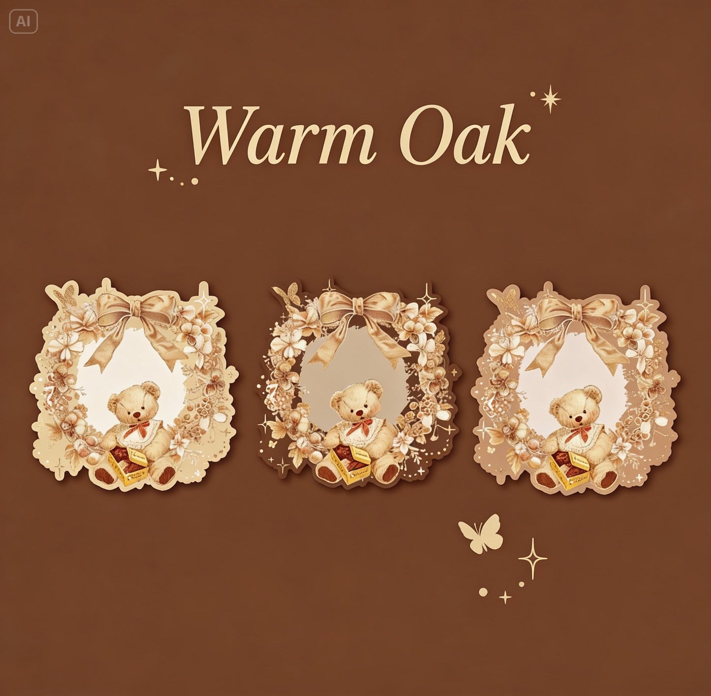 Trio Memo Pad Set - Bear's Blossom Chest