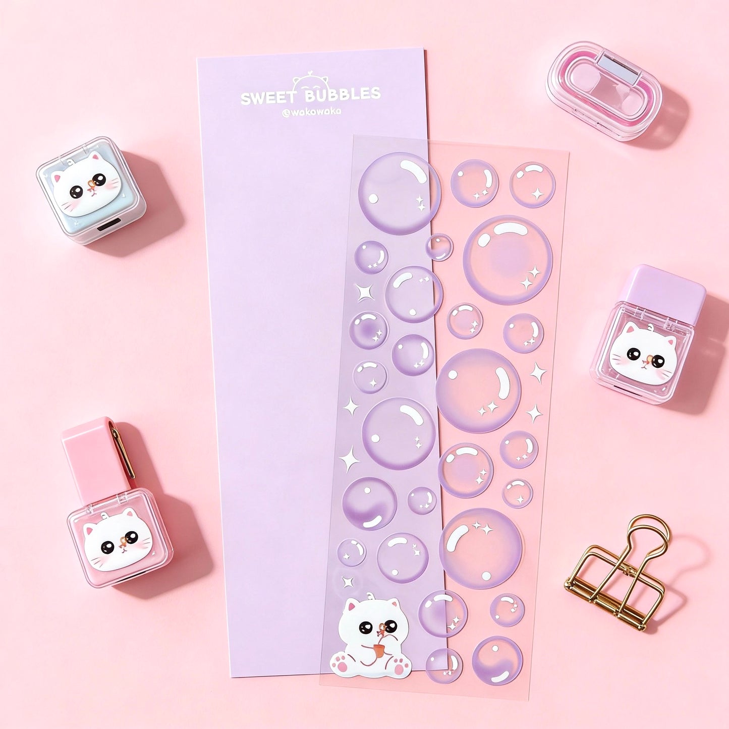 K-Style Sparkle Sticker Collection – Bubble Bubble Pop