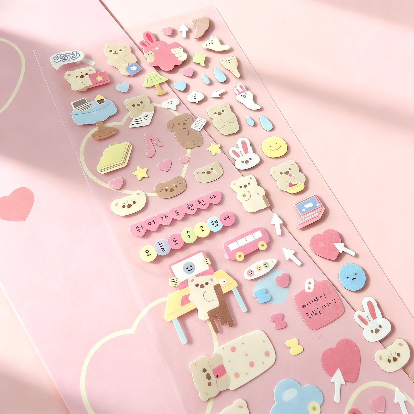 K-Style Sparkle Sticker Collection - Tiny Shimmer Cuddlers