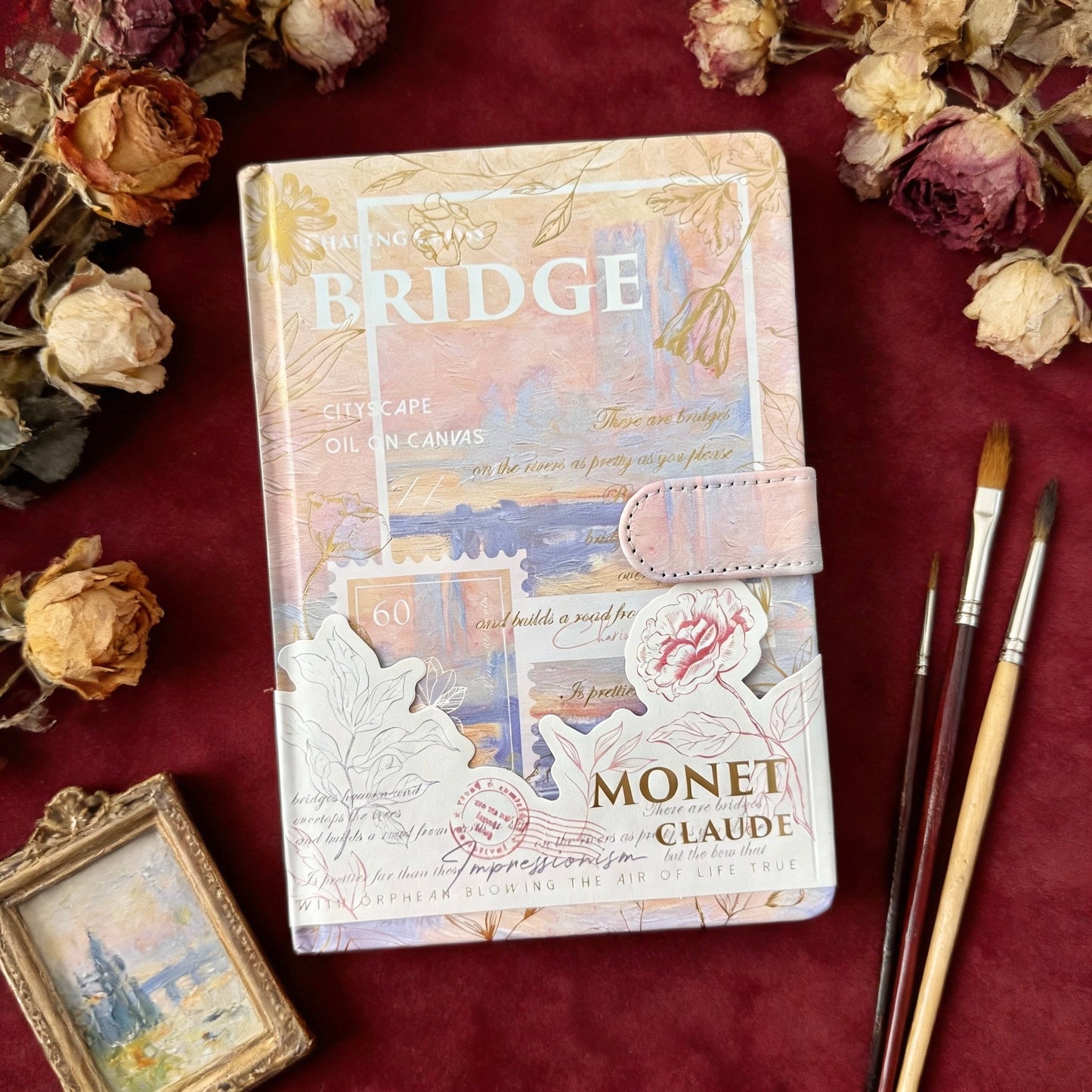 Hardcover | Colorful Sheets Notebook | Van Gogh and Monet Masterpiece Series