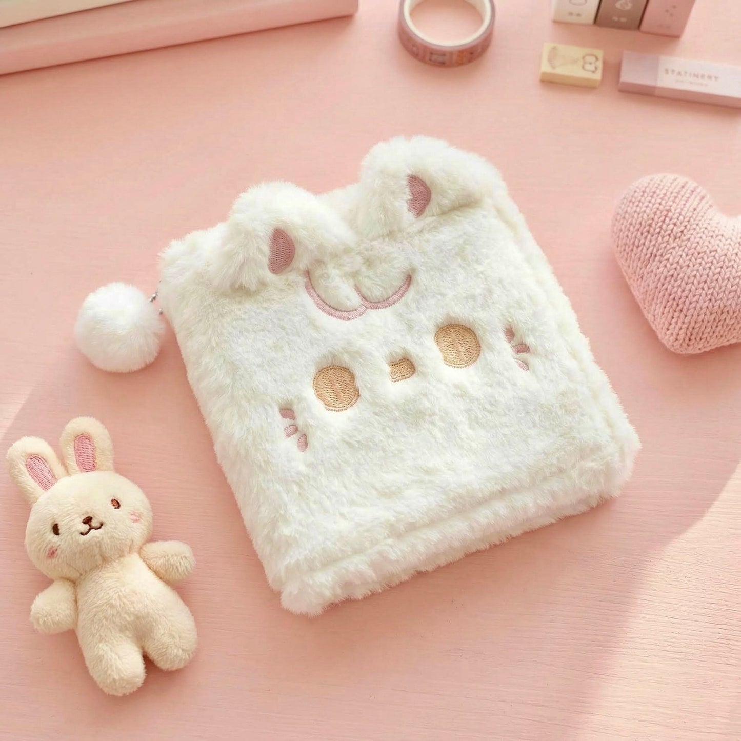 Fluffy Huggy Plush Journal Book | Medium/Large Sized