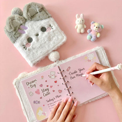 Fluffy Huggy Plush Journal Book | Medium/Large Sized