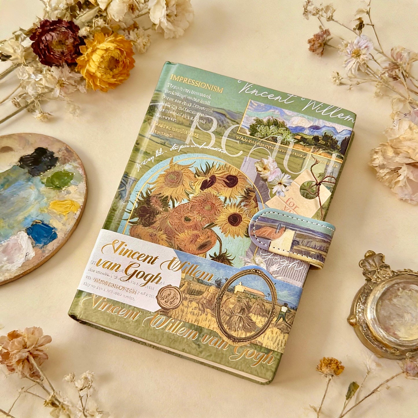 Hardcover | Colorful Sheets Notebook | Van Gogh and Monet Masterpiece Series