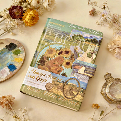 Hardcover | Colorful Sheets Notebook | Van Gogh and Monet Masterpiece Series