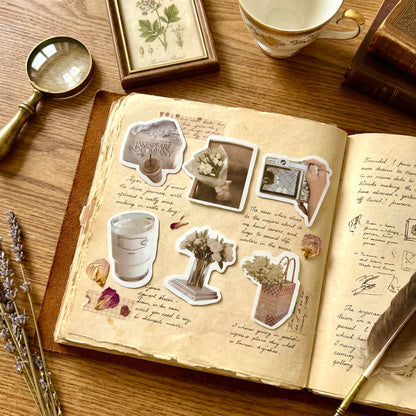 100 Pcs Individual Stickers | Refined Ivory Miniature