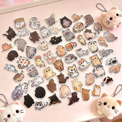 100 Pcs Individual Stickers |  Kitty-Cat Collection