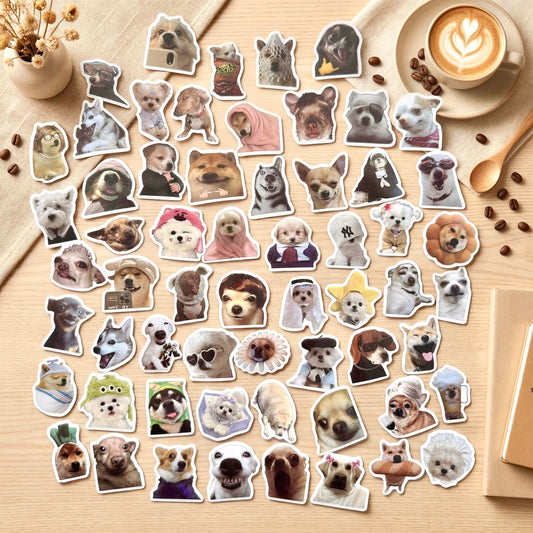 60 Pcs Individual Stickers | Paw-some Dogs