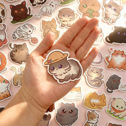 100 Pcs Individual Stickers |  Kitty-Cat Collection