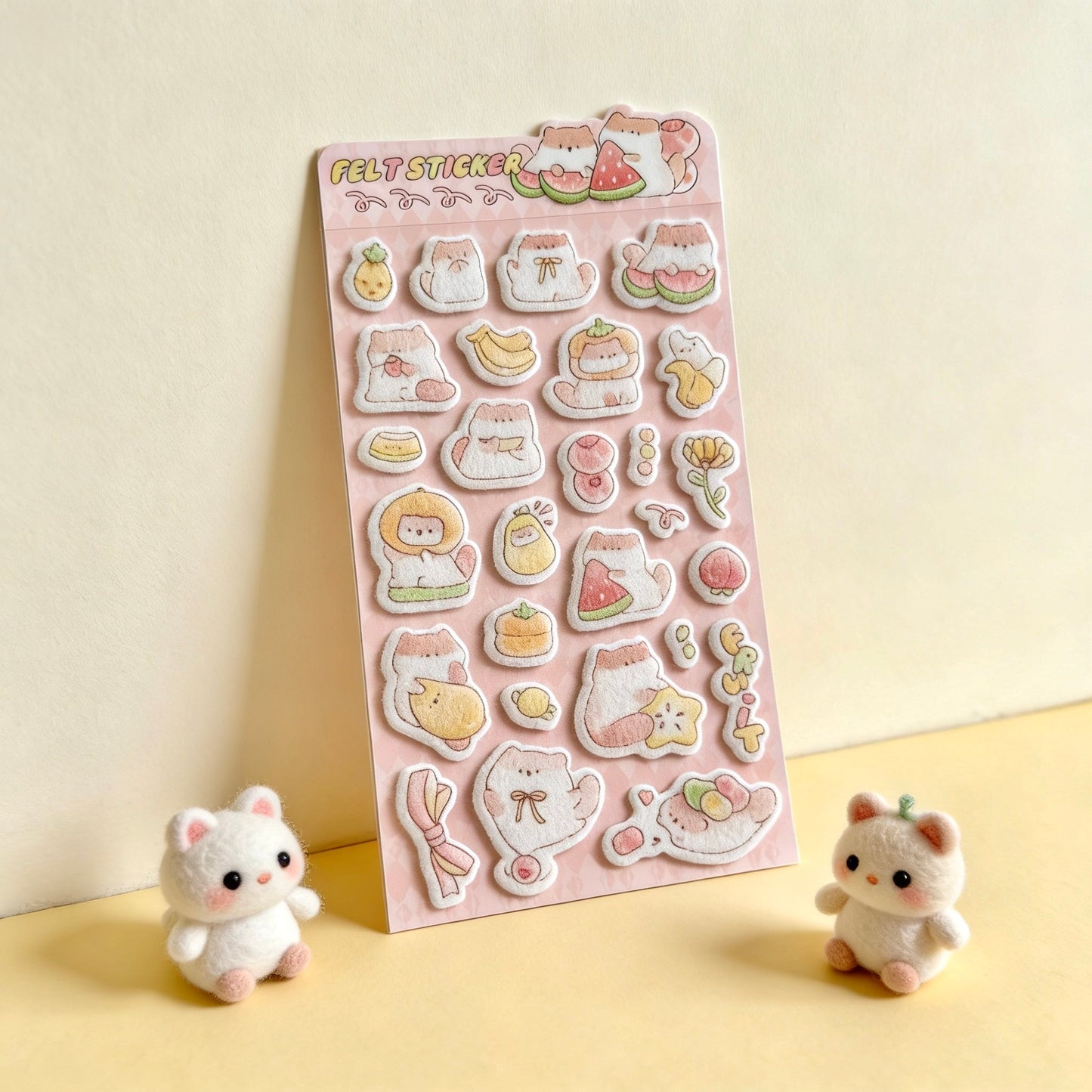 3D Felt Stickers| Fun Felt Critter Sweets