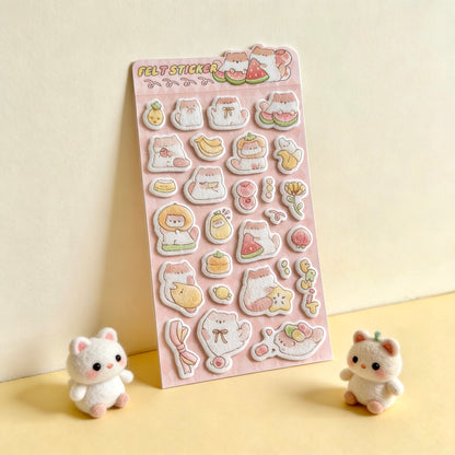 3D Felt Stickers| Fun Felt Critter Sweets