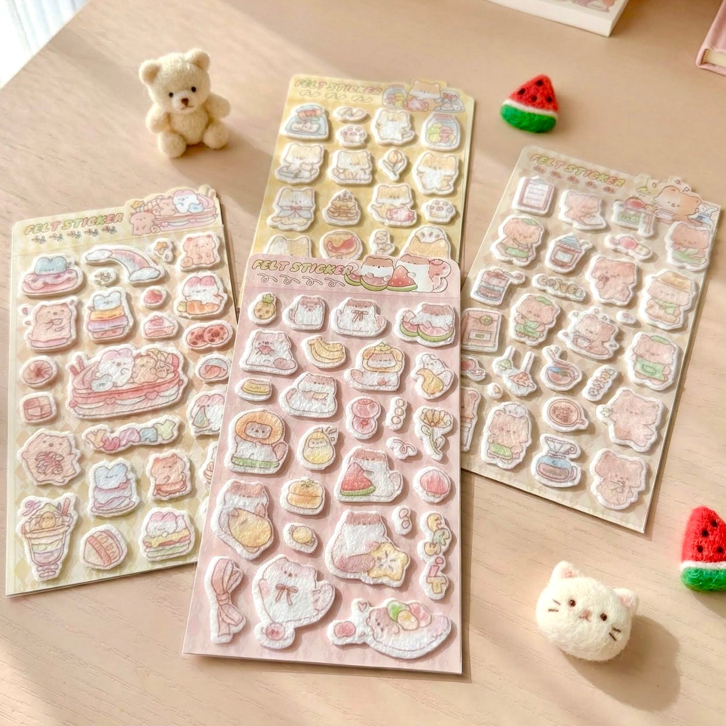 3D Felt Stickers| Fun Felt Critter Sweets