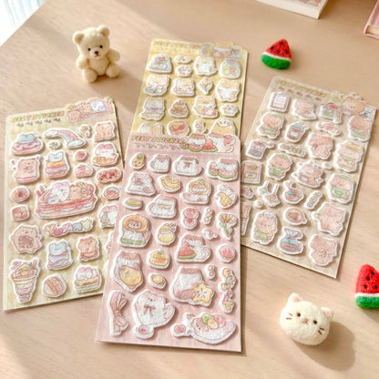 3D Felt Stickers| Fun Felt Critter Sweets