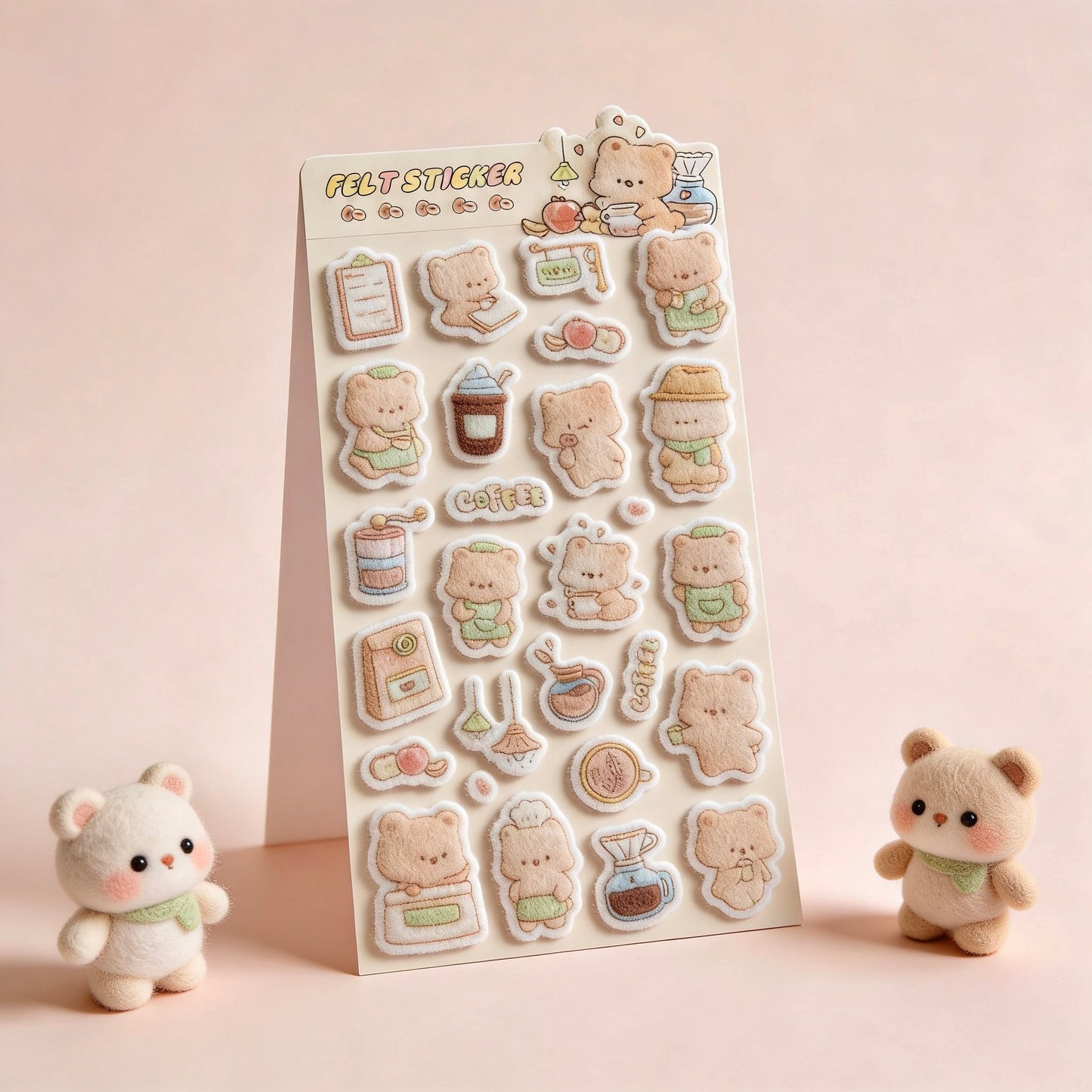 3D Felt Stickers| Fun Felt Critter Sweets