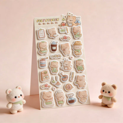 3D Felt Stickers| Fun Felt Critter Sweets
