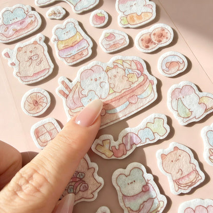 3D Felt Stickers| Fun Felt Critter Sweets