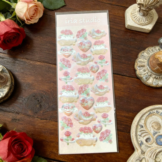 K-Style Sparkle Sticker Collection - Heavenly Rose