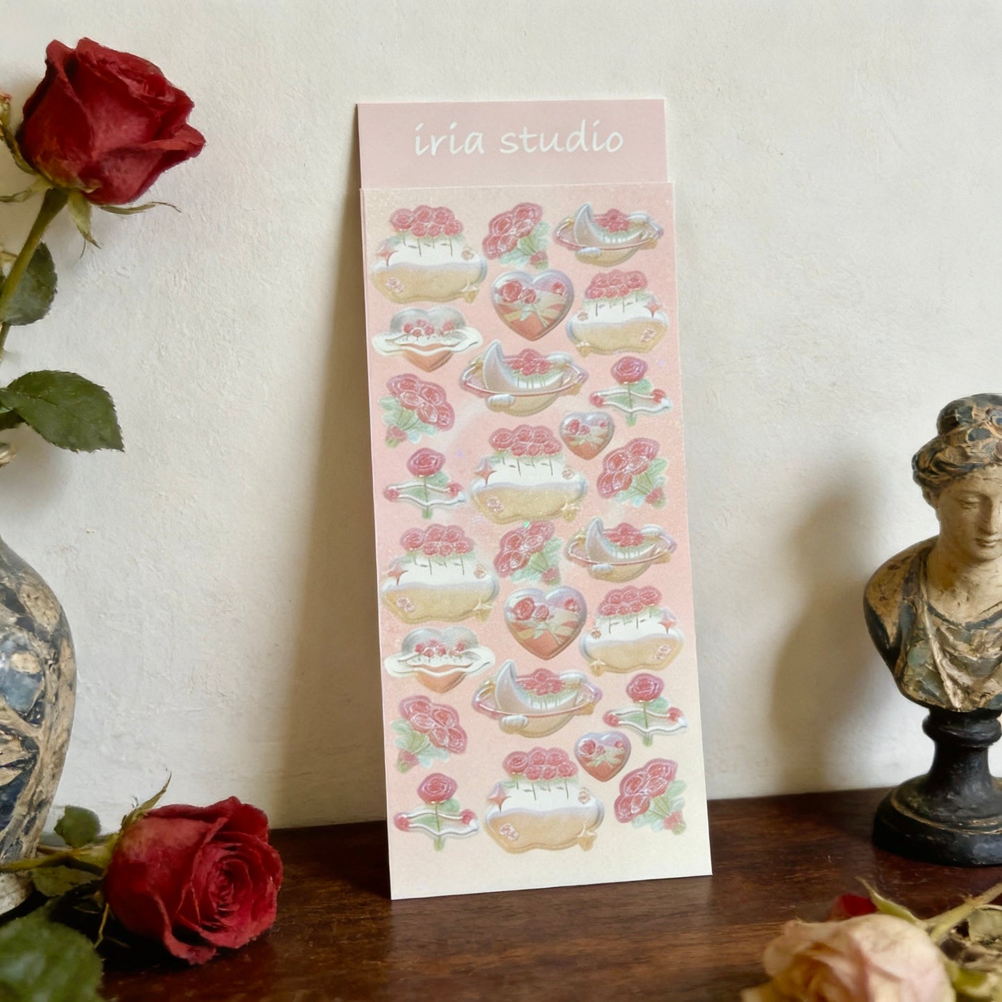 K-Style Sparkle Sticker Collection - Heavenly Rose