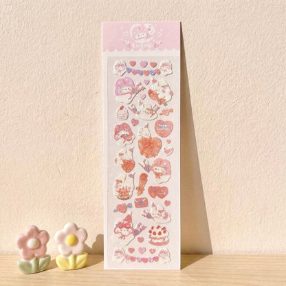 K-Style Sparkle Sticker Collection – Sparkling Love Bunny