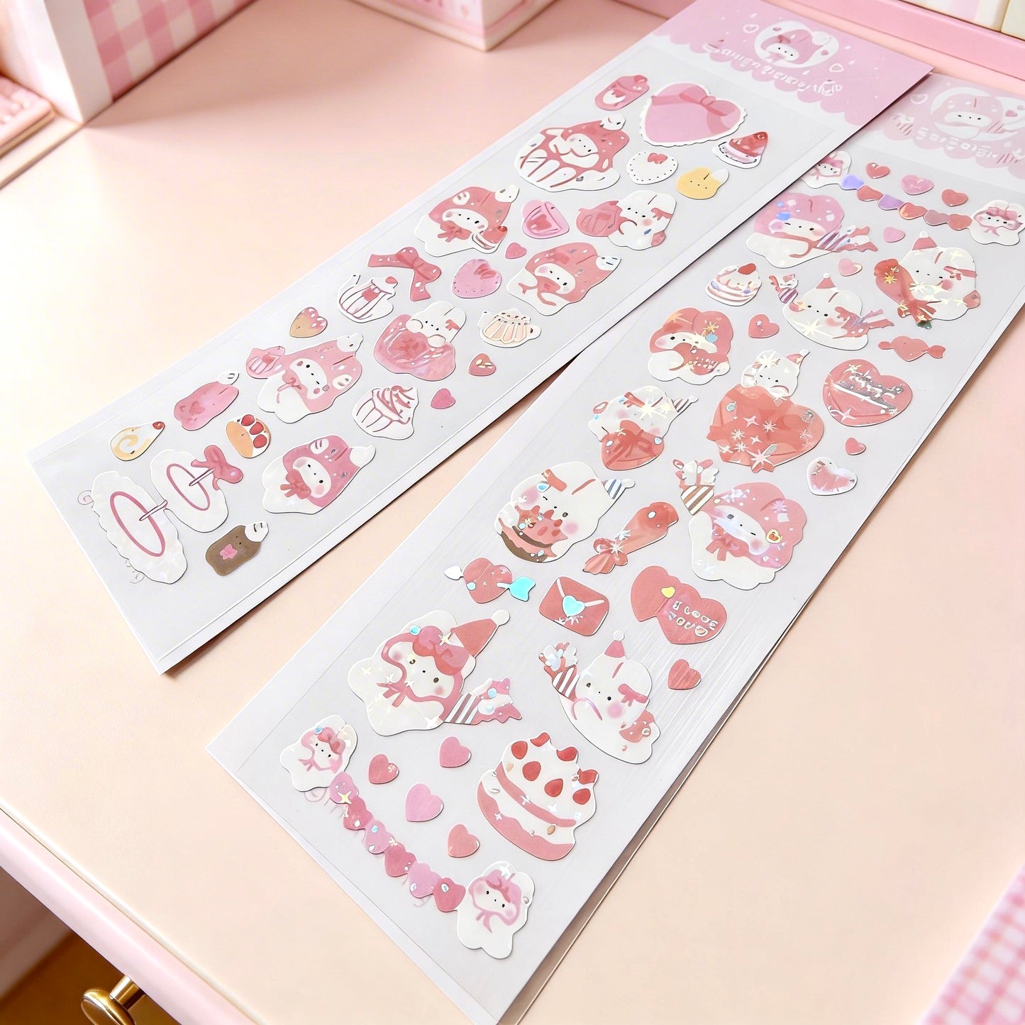 K-Style Sparkle Sticker Collection – Sparkling Love Bunny