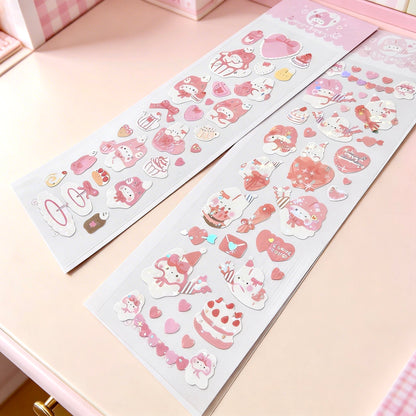 K-Style Sparkle Sticker Collection – Sparkling Love Bunny