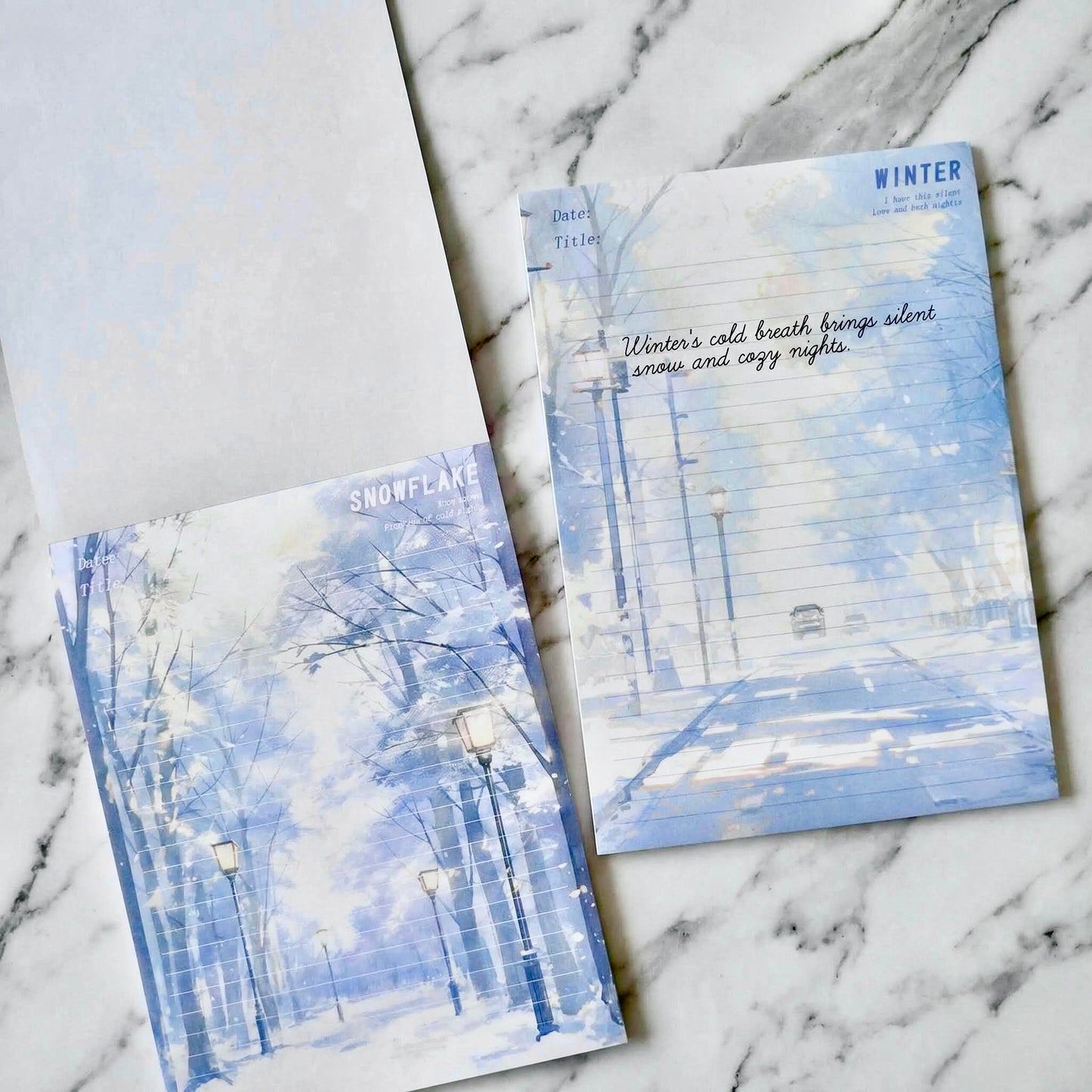 Notepads | Quiet Winter Collection | Extra Large-B5