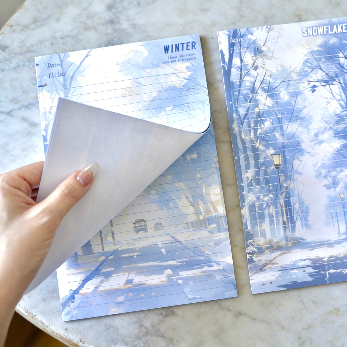 Notepads | Quiet Winter Collection | Extra Large-B5