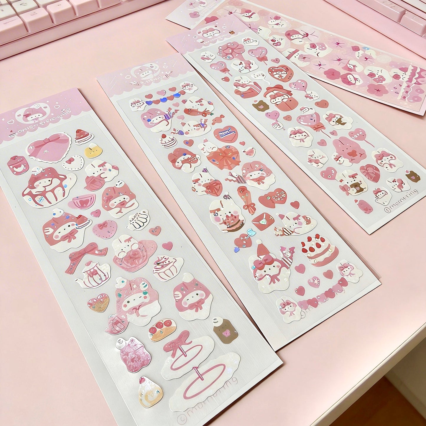 K-Style Sparkle Sticker Collection – Sparkling Love Bunny