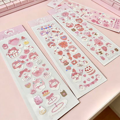 K-Style Sparkle Sticker Collection – Sparkling Love Bunny