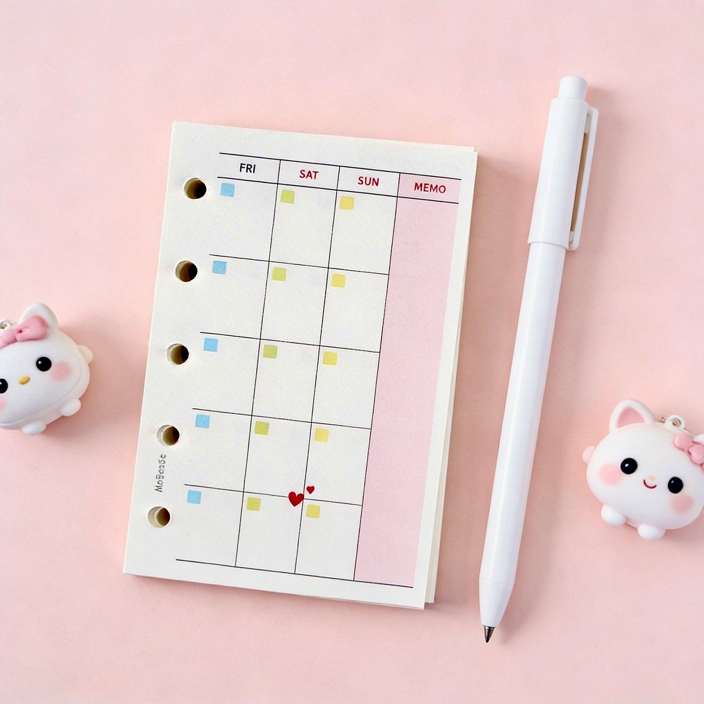 Pocket-Sized (M5) 5-Hole Refill Sheets | Weekly & Monthly Planner Essentials