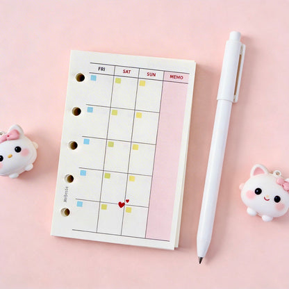 Pocket-Sized (M5) 5-Hole Refill Sheets | Weekly & Monthly Planner Essentials