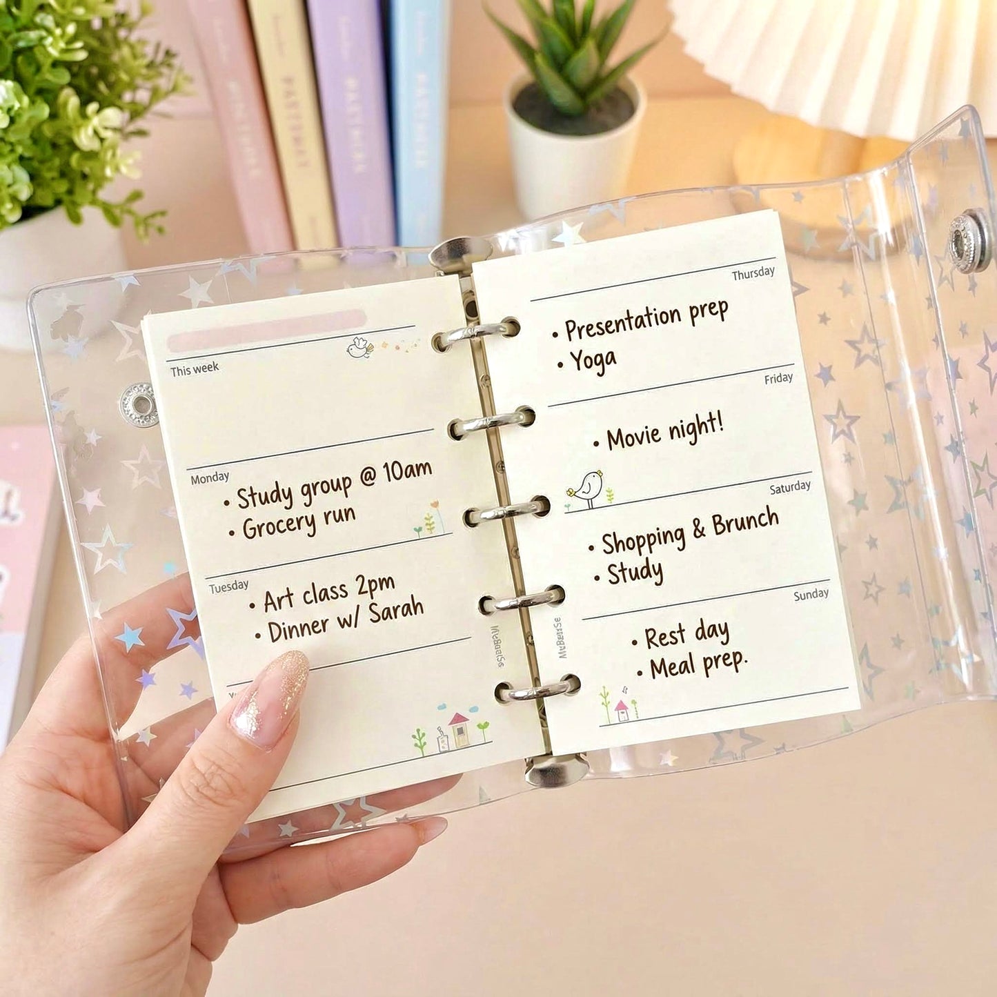 Pocket-Sized (M5) 5-Hole Refill Sheets | Weekly & Monthly Planner Essentials