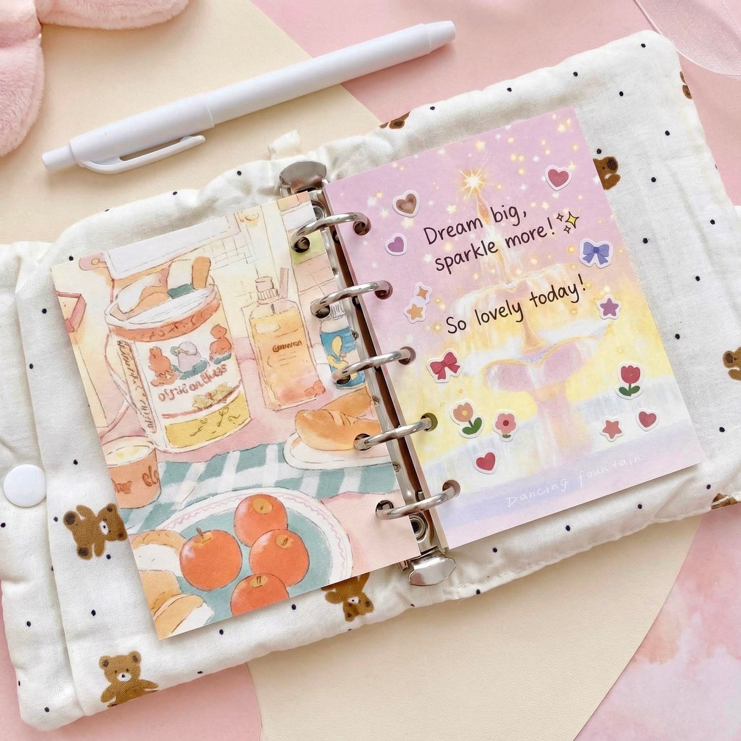 Pocket-Sized (M5) 5-Hole Refill Sheets | Gentle Summer Series