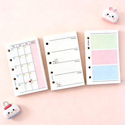 Pocket-Sized (M5) 5-Hole Refill Sheets | Weekly & Monthly Planner Essentials