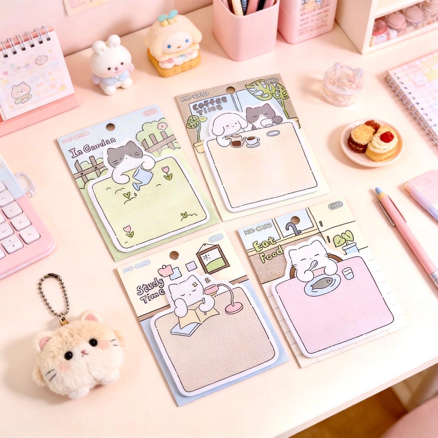 Kawaii Cat Life Sticky Notes
