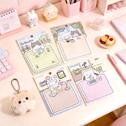 Kawaii Cat Life Sticky Notes