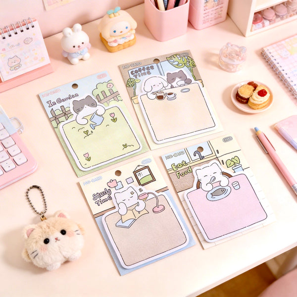 Kawaii Cat Life Sticky Notes