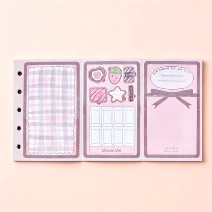 Pocket-Sized (M5) 5-Hole Foldable Refill Sheets | Kawaii Lunch Series