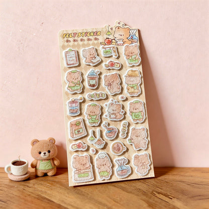 3D Felt Stickers| Fun Felt Critter Sweets