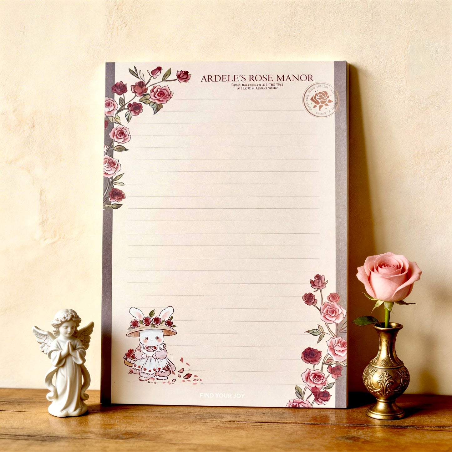 Notepads | High Quality Bunny Rose Manor Collection | Extra Large-B5