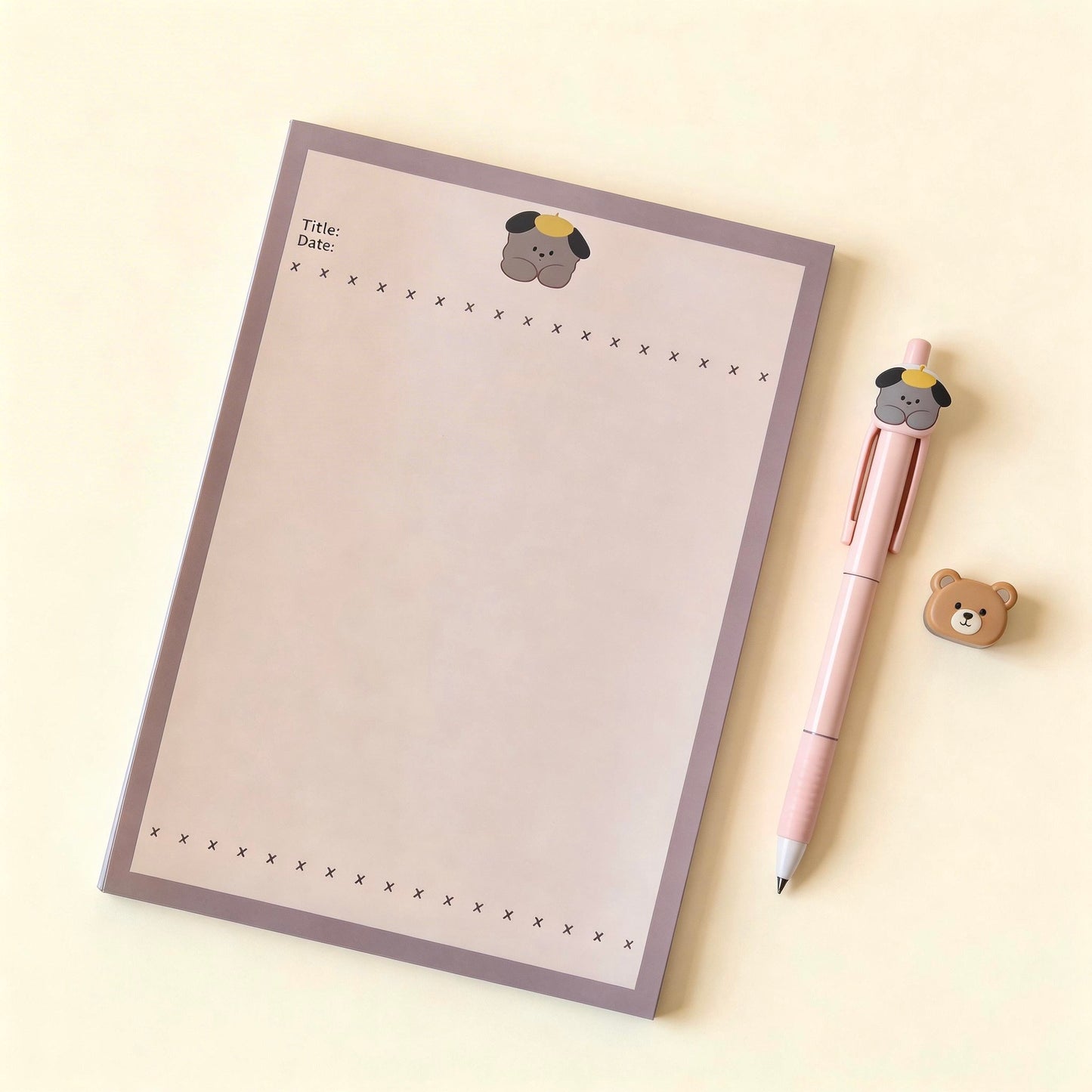 Notepads | High Quality Fluffy Puppy and Friends Collection  | Extra Large-B5