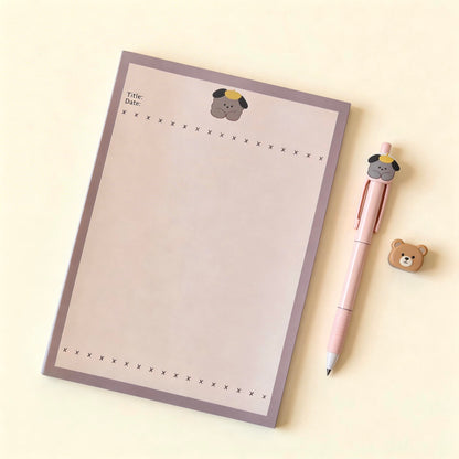 Notepads | High Quality Fluffy Puppy and Friends Collection  | Extra Large-B5